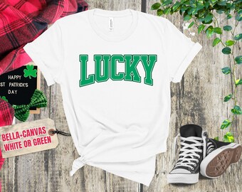 Chemise rétro de la Saint-Patrick : t-shirt en jersey unisexe
