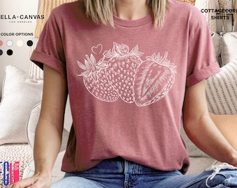 Strawberry Y2K Baby Tee, Coquette Soft Girl Shirt