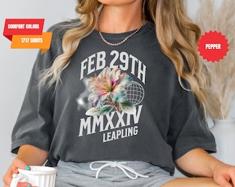 Schrikkeljaar Comfort Colors-T-shirt: verjaardagscadeau 29 februari