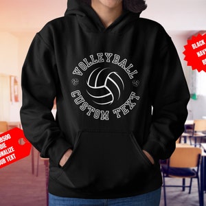Personalized Volleyball Hoodie, Volleyball Hoodie For Player, Volleyball Team Hoodie, Custom Volleyball Sweatshirt, Volleyball Hoodie