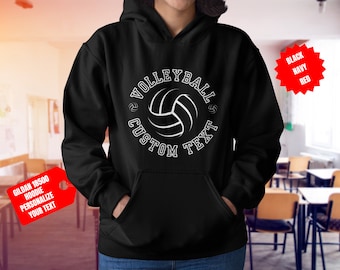 Personalized Volleyball Hoodie: Custom Team Sweatshirt