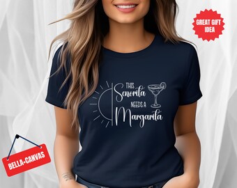 Margarita Cocktail Shirt: Senorita Needs Margarita, Vacation Tee