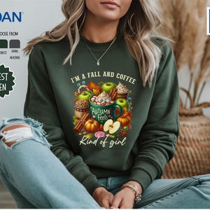 Fall Coffee Pumpkin Sweatshirt: Retro Halloween Shirt