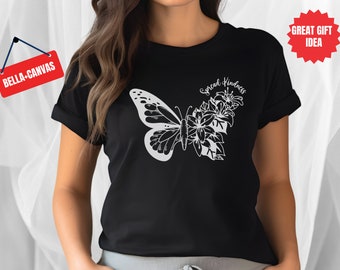 Kindness Butterfly Shirt: Inspirational Women's Tee