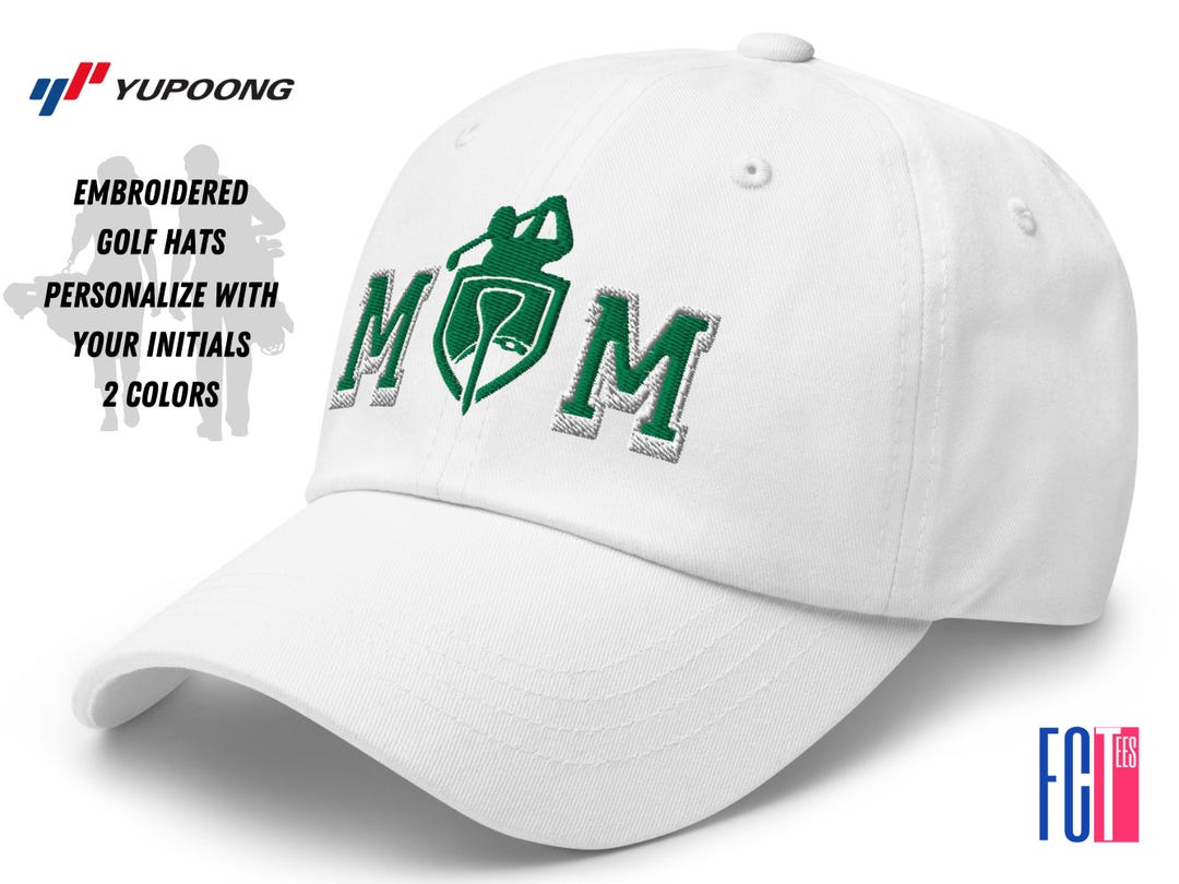 Custom Embroidered Golf Hats, Men's Golf Hat, Womens Golf Hat