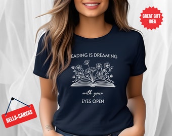 Camiseta "Leer es soñar", regalo para bibliotecario y profesor, ideal para amantes de los libros.