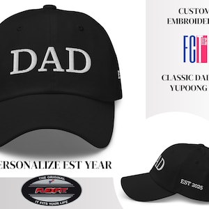 Personalized Dad Hat, Dad Birthday Gift, New Dad Gift, Gift For Husband, Embroidered Dad Hat, Dad Est Hat, Custom Hat, New Dad Present