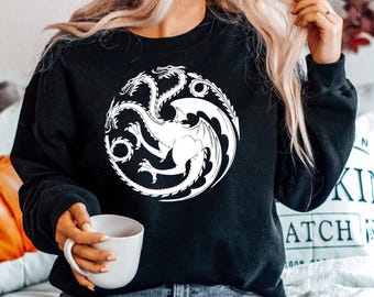 Custom Three Dragons Sweatshirt Mother of Dragons Hoodie | Dracarys Sweatshirt | Mother Of Dragons Show Gift