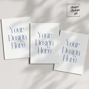 3-Pack blanco wenskaart mockup bundel blanco frame mockups gewone kerstkaart minimalistische mockup, verjaardag, jubileum, Moederdag