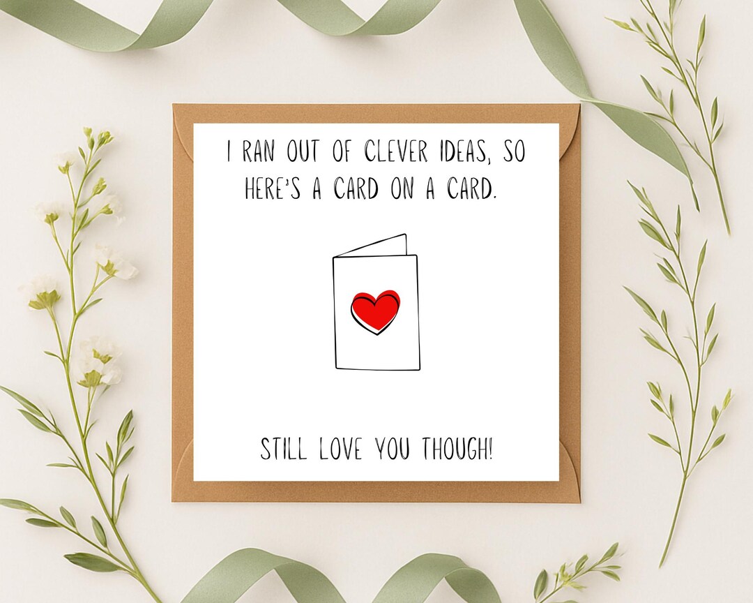 5x5 Valentine’s Day Card, Cheeky Card, Couple, Funny Card, Joke Card ...