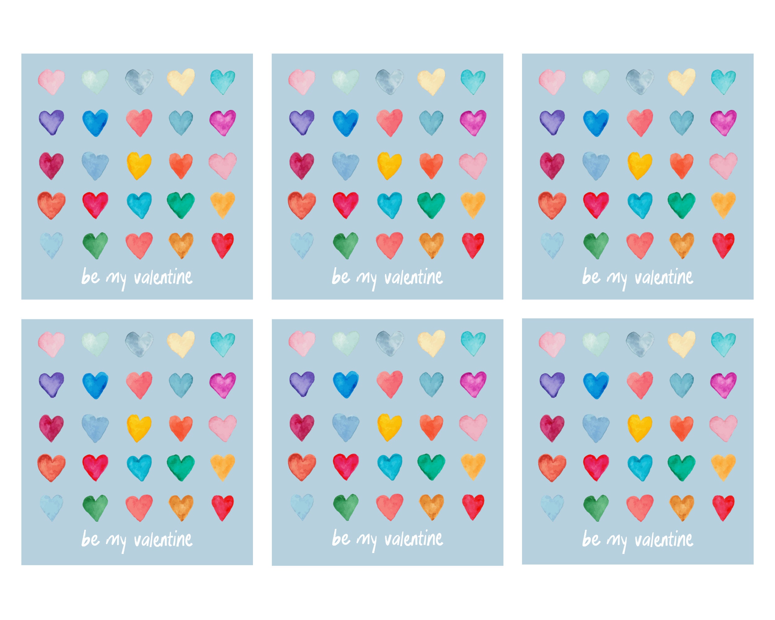 Printable Valentine's Day Card Valentine's Day Card for Her, Classroom ...