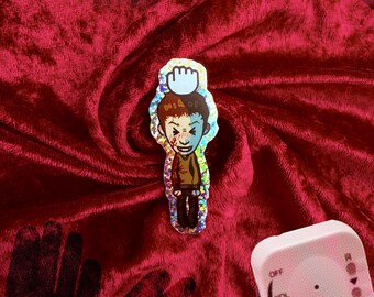 Scream (1996) Hanging Tomodachi Stu Macher Glitter Sticker