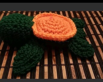 Peluche amigurumi tortue au crochet
