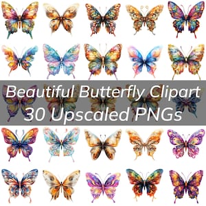 Bundle de cliparts beaux papillons - Illustrations PNG éclatantes pour des projets créatifs et une inspiration de design