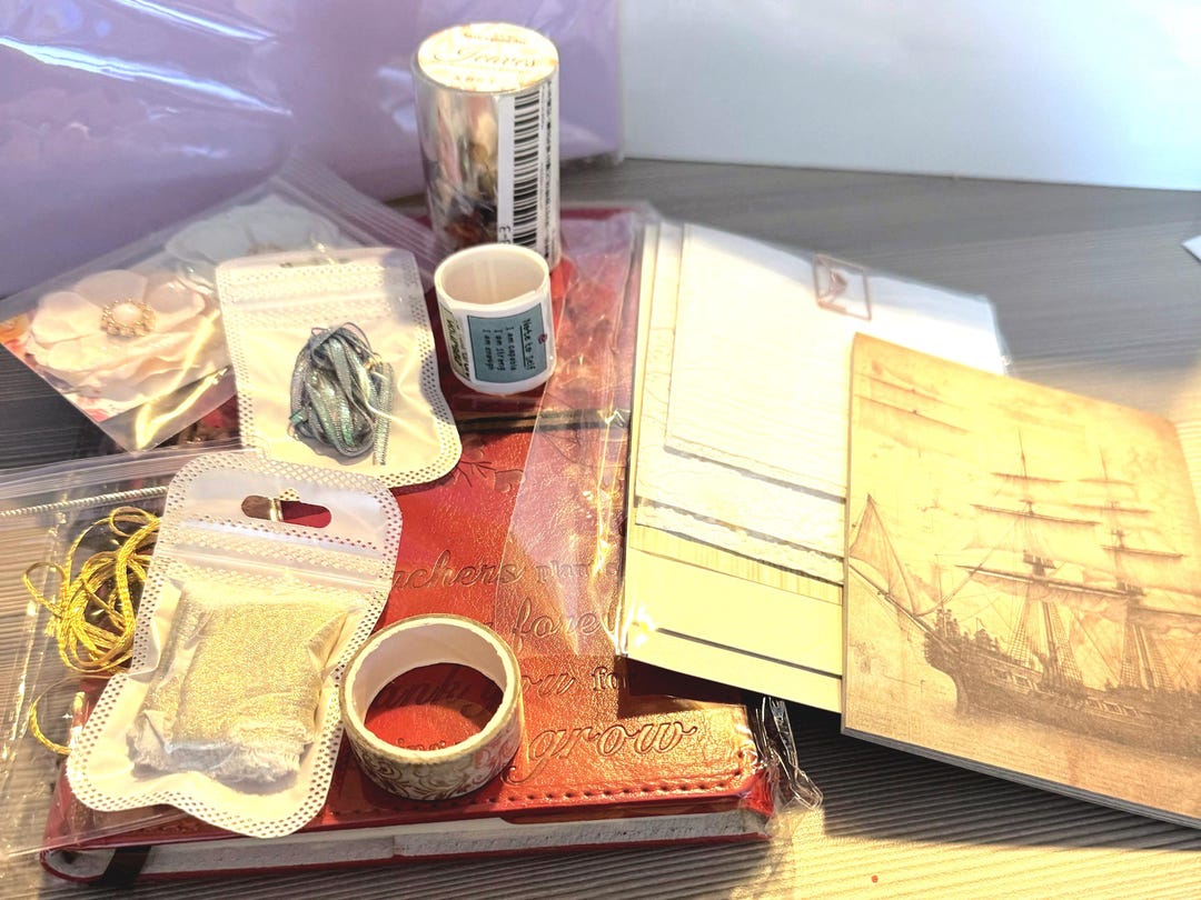 Teacher Thank You Journaling Kit: Embossed Journal, Stickers, Ribbons ...