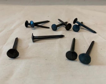 Forged nails, forged nails with a four-point head