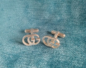本物のヴィンテージグッチカフスボタングッチネクタイピンデザイナー