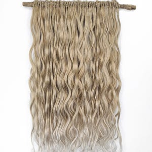 Ombre Wheat Blonde loose wave dreads Golden wheat curly dreads Synthetic crochet dread extensions Loose wave dread You can brush this dreads