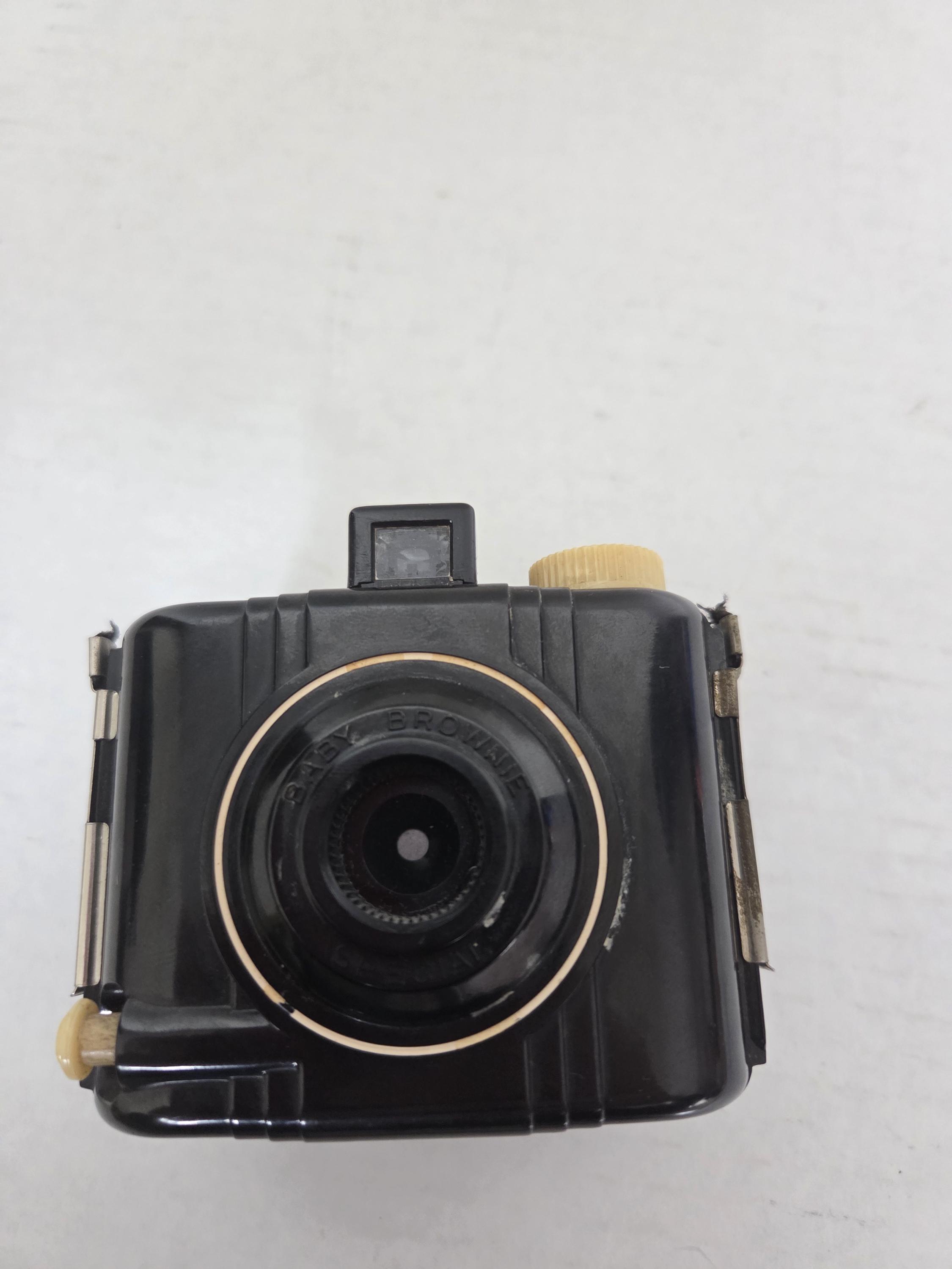 Appareil Photo Vintage Kodak Brownie Starflash, Couleur Bleue, Avec Son étui En Cuir
