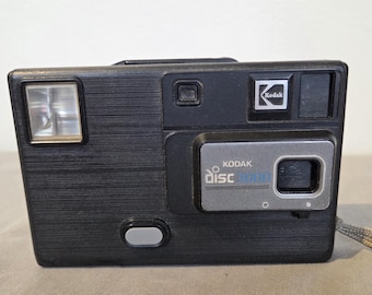 1980 年代のビンテージ コダック ディスク 6000 ブラック カメラ