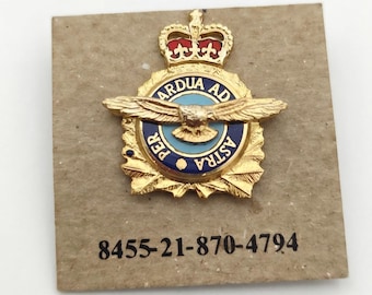Vintage 1964 RCAF Badge – William Scully Ltd. Montreal – New Old Stock with Original NSN Card – Canadian Military History