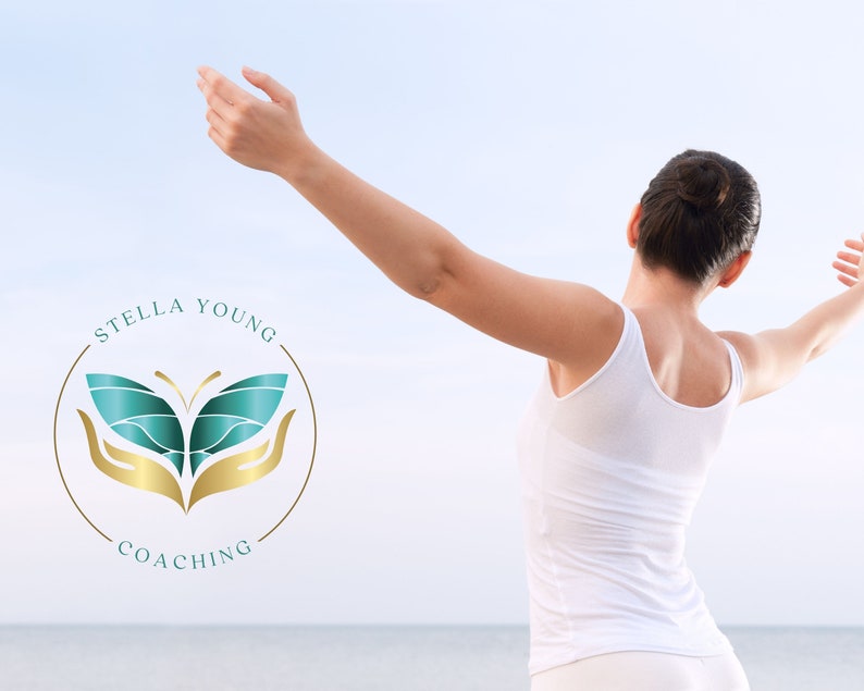 Butterfly Life Coaching Canva Logo Template, Wellness Editable Logo, Yoga, Psychology. Healing Therapy Logo Design, Spa Logo, Hand Care Logo image 5