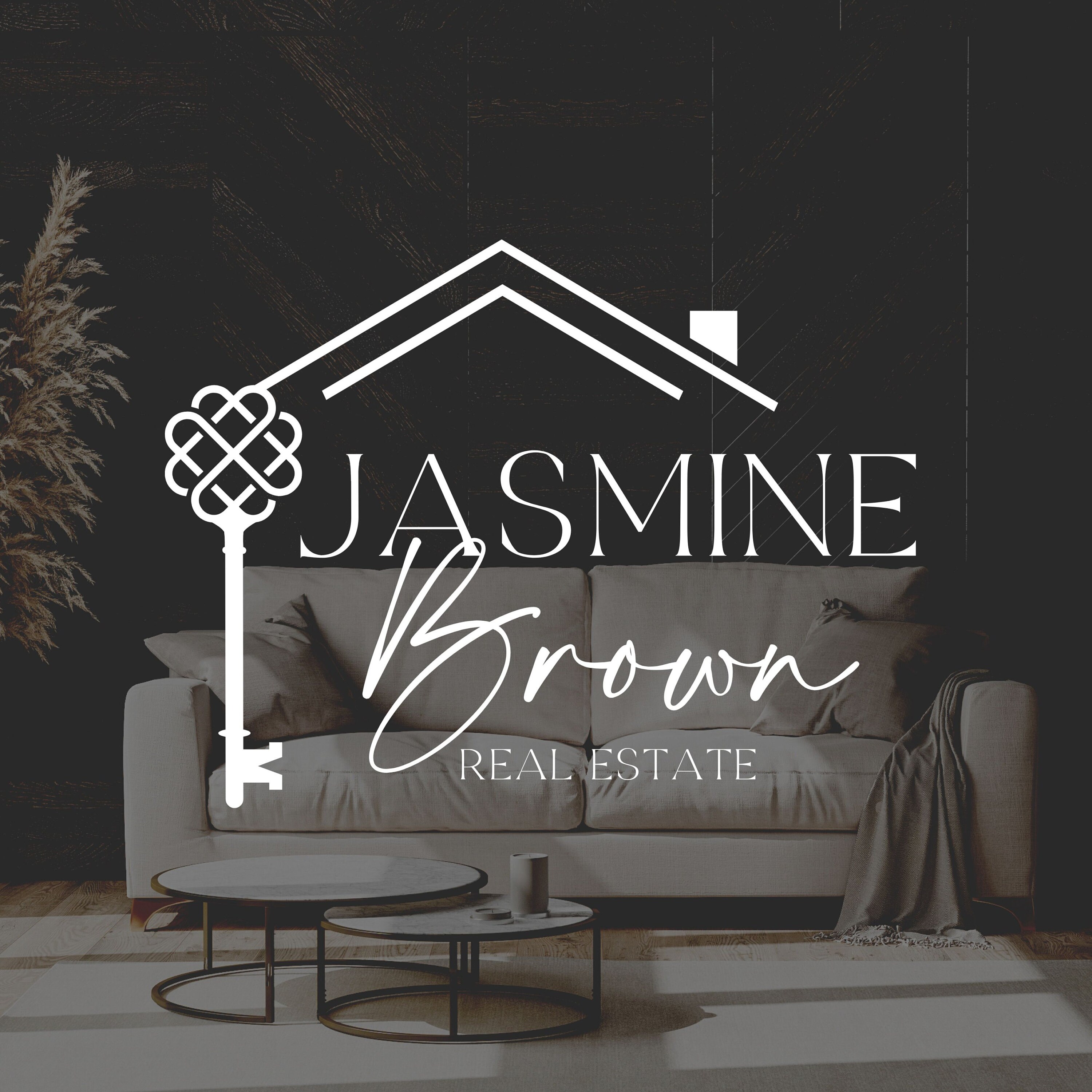 Real Estate Logo Design, Luxury House Editable Canva Logotemplate, DIY ...