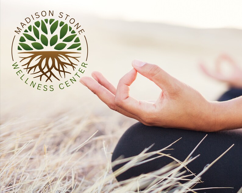 Tree Roots Mandala Wellness Logo, Tree of Life Canva Logo, DIY Life Coaching Logo, Yoga Logo, Psychology Logo, Healing Logo, Therapy Logo. image 5