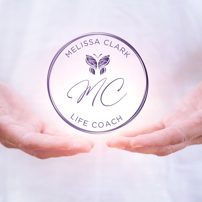 Butterfly DIY Logo Design, Wellness Elegant Canva Logo Template, Yoga, Coaching, Psychology. Healing Canva Logo Design, Beauty and Spa Logo. image 8