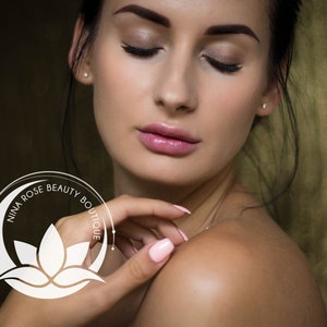 Moon Lotus DIY Beauty Logo, Lotus Flower Canva Logo Template, Makeup Studio Logo, Massage, Spa & Cosmetics Logo, Wellness Editable Logo. image 3