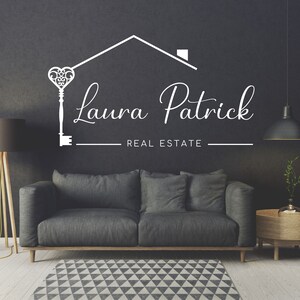 Real Estate Heart Key Logo Design, House Editable Canva Logo Template, DIY Realtor Logo, Premade Real Estate Agent Branding, Instant Access image 10