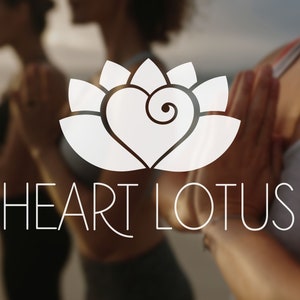 Heart Lotus DIY Logo Design, Lotus Flower Canva Logo Template, Life Coaching, Yoga, Spa & Cosmetics Logo, Wellness, Healing Therapy Logo. image 7