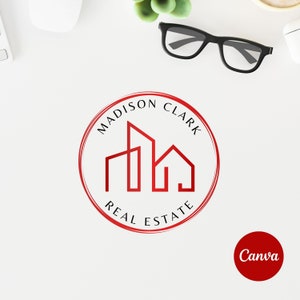 Real Estate Building Logo Design, Real Estate Canva Logo Template, Modern Building DIY Logo, Realtor Logo, Investments Logo , Instant Access image 7