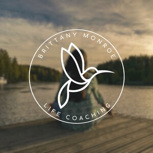 Hummingbird Editable Logo Design, Wellness Colibri Canva Logo Template, DIY Life Coaching Bird Logo, Psychology Logo. Healing Therapy Logo. image 2