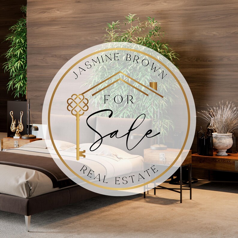 Real Estate Label Real Estate Labels Editable Design, DIY Realtor Badges, Real Estate ...