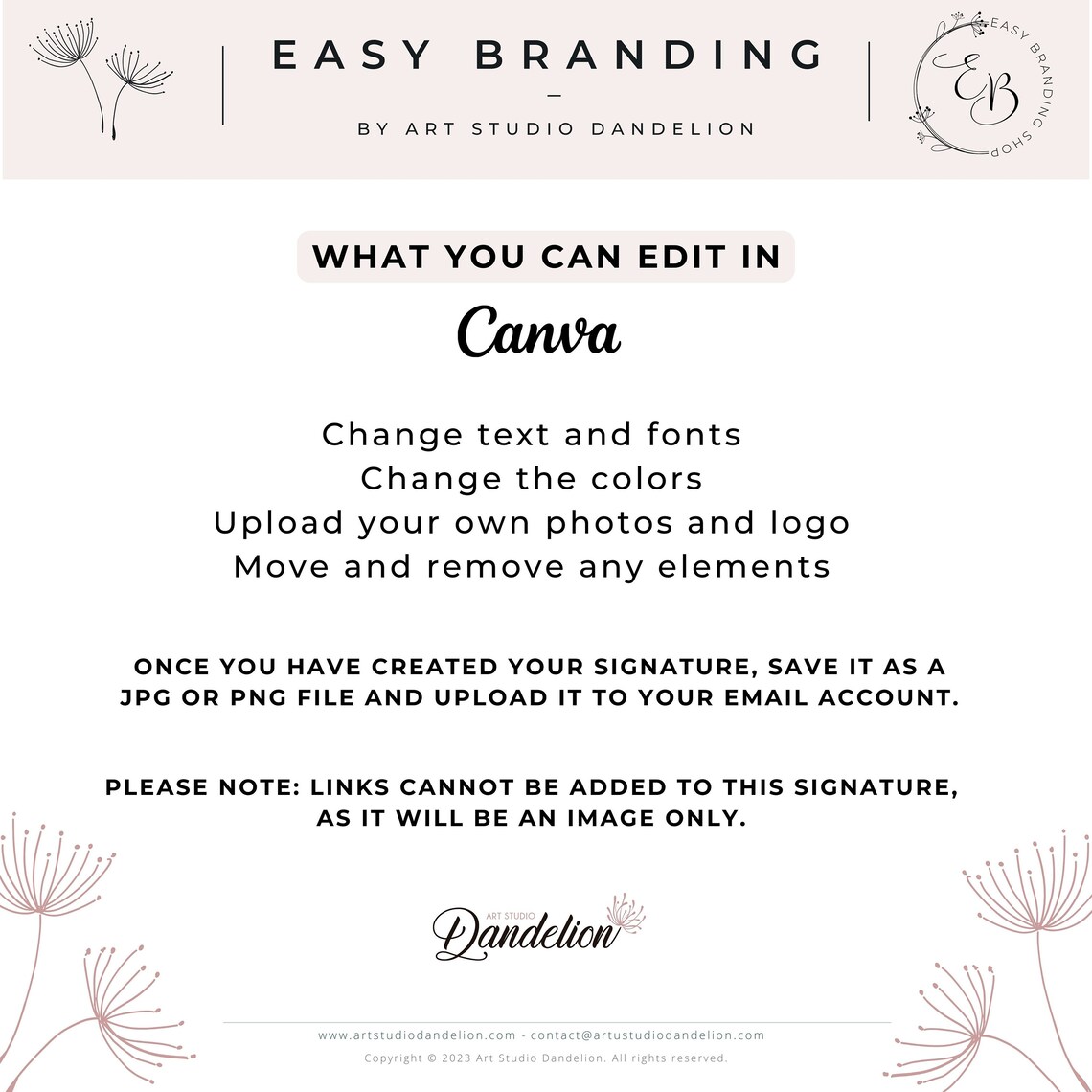 Realtor Email Signature Template, Modern Canva Design (digital Download