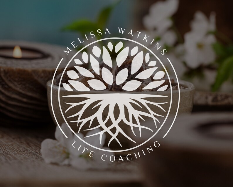 Tree Roots Mandala Logo, Tree of Life Canva Logo, DIY Life Coaching Logo, Yoga Logo, Psychology Logo, Healing Logo, Natural Therapy Logo. image 3