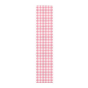 Pink Gingham Table Runner | Checkered Table Runner 16 X 72 and 16 X 90