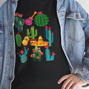 Cactus & Guitars Desert T-Shirt: Southwest Music Lover Tee