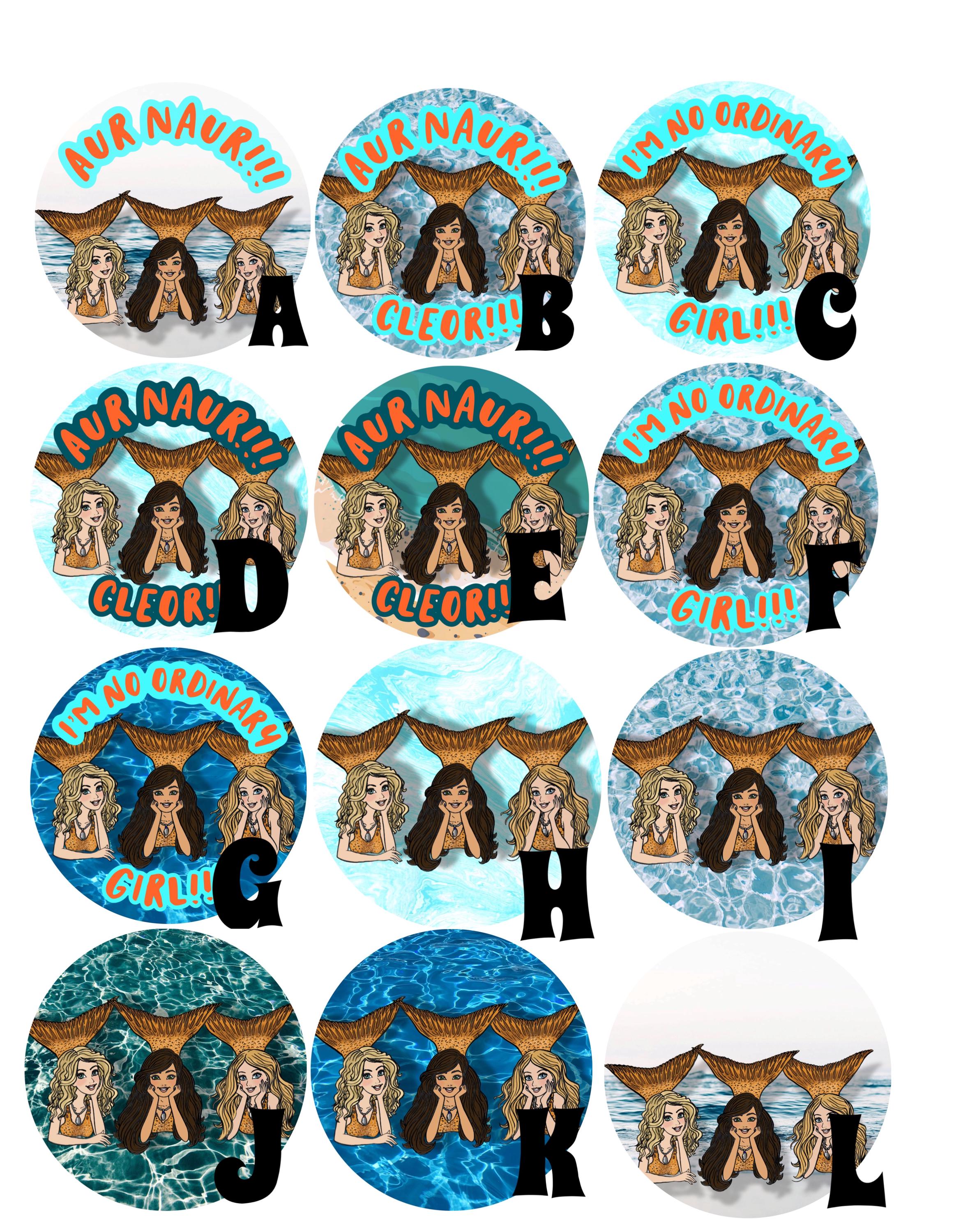 H2O: Just Add Water Mako Mermaids WATERPROOF Matte Vinyl Stickers - Etsy