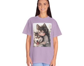 Camiseta unissex tingida em tecido: camiseta de algodão penteado Comfort Colors