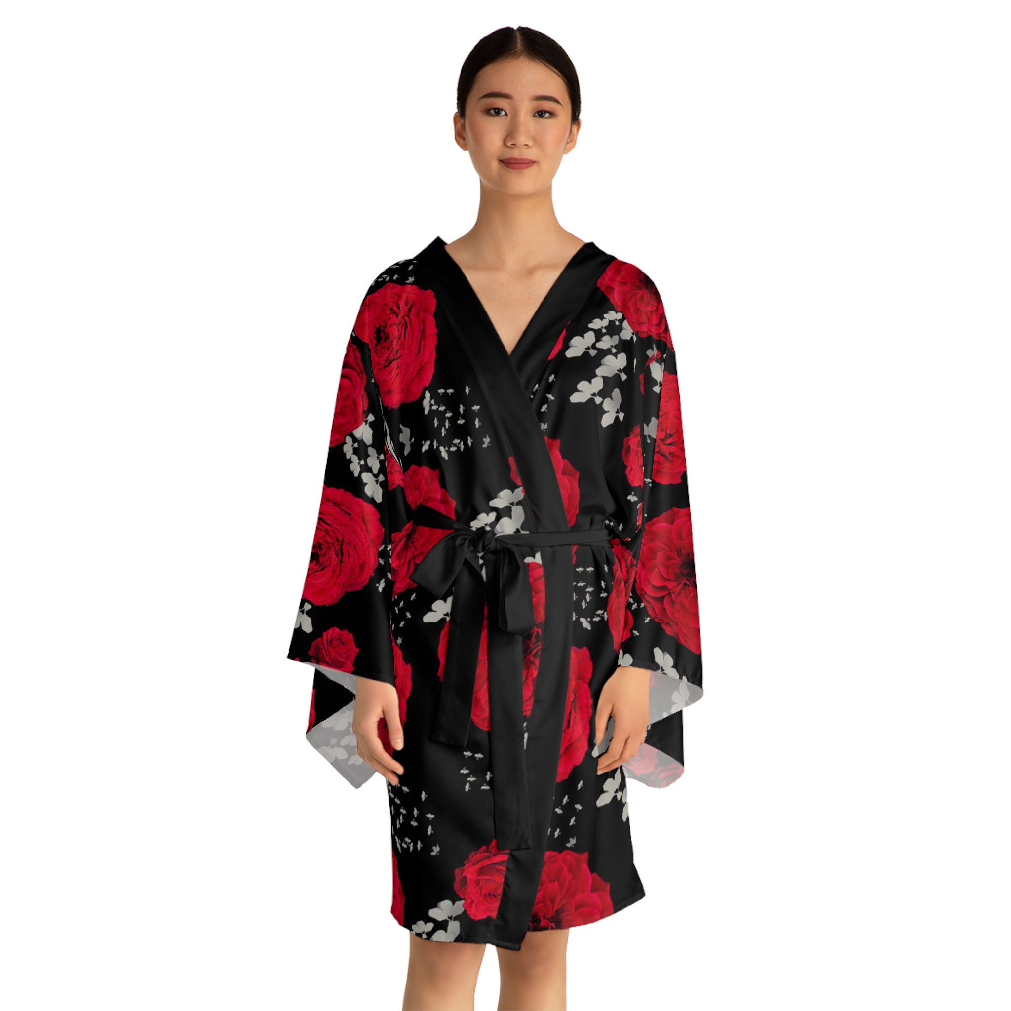 Wife’s Club Long Sleeve Kimono Robe (AOP)