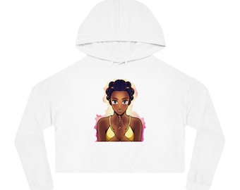 Womens Cropped Hooded Sweatshirt