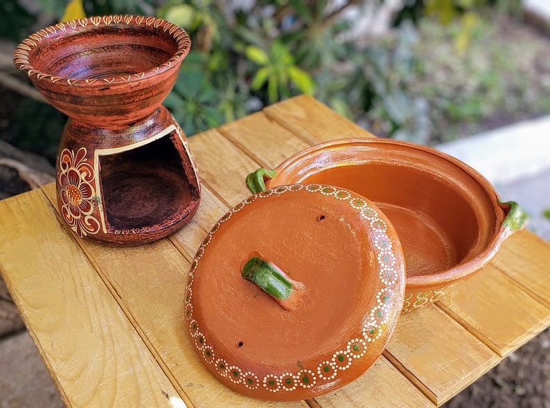 Heavy-duty Anafre Set and Capula Clay Rice Cooker, Mexican Clay Warmer ...