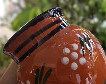 Mexico Handmade Rustic Pottery Tonala Cup/rustic Clay Jug Clay Cup