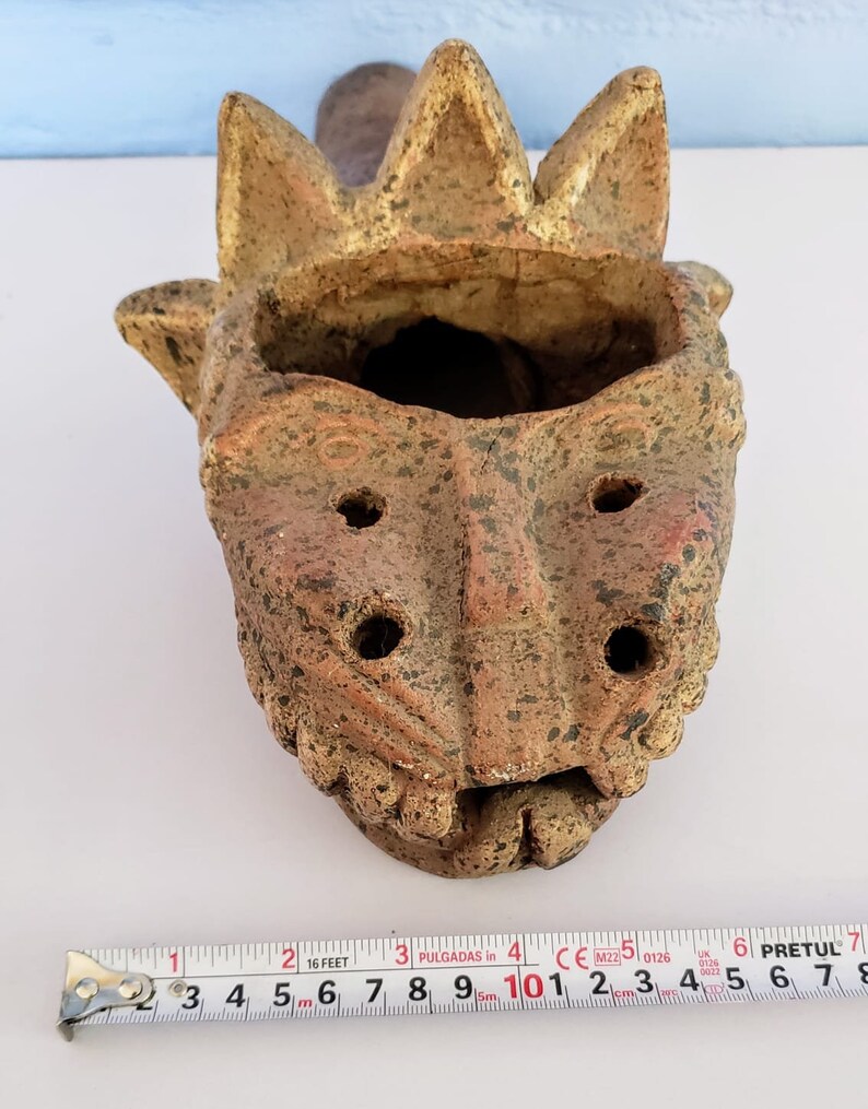 Quetzalcoatl Copal Burner – Aztec Incense Bowl | Palo Santo Smudge Dish ...