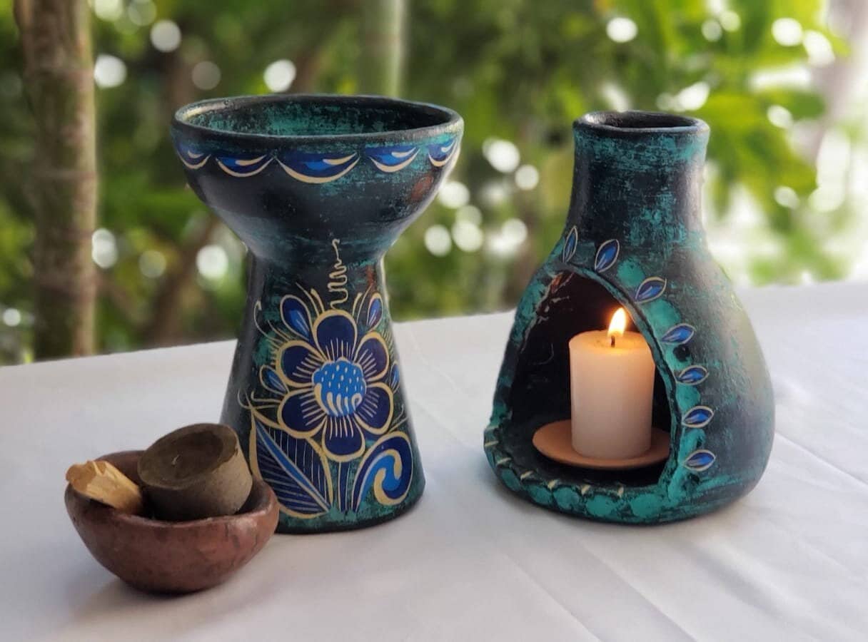 Ancestral Fireplace, Lantern Light Incense Burner Bowl for Burning