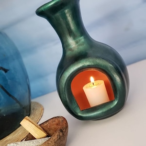 Fireplace Cone Incense Burner, Handmade Modern Ceramic Chiminea Incense Holder, Meditation Gift