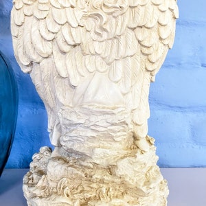 Estatua del ángel de la guarda Escultura de arte religioso, 33cm-13in, Estatua de ángel para el hogar, el jardín y el monumento. zdjęcie 7