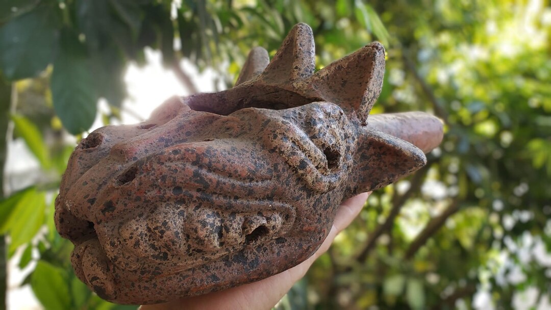 Quetzalcoatl Copal Burner – Aztec Incense Bowl | Palo Santo Smudge Dish ...